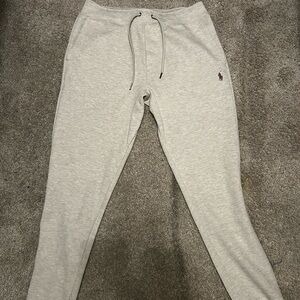 Polo Ralph Lauren cream joggers double knitted